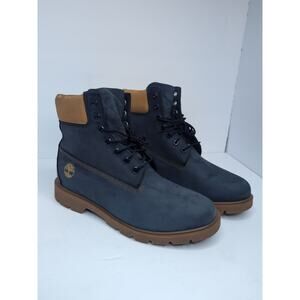 Timberland Men’s Navy Nubuck Leather Boots Size 10